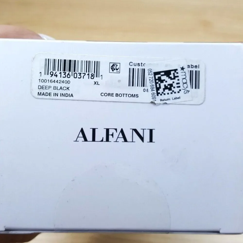 ALFANI Mens Briefs XL Black 4-Pack 100% Cotton Underwear